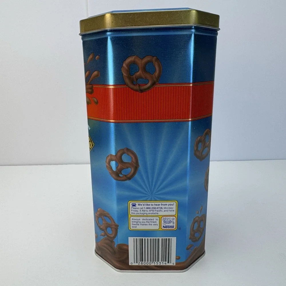 1990s Nestle Chocolate Frito-Lay‎ Rold Gold Pretzel Flipz Tin Canister